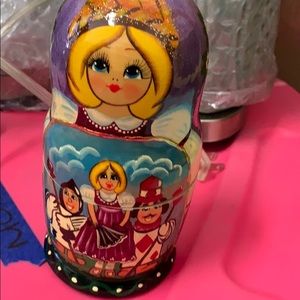 Alice and wonderland stacking cups made in Russia